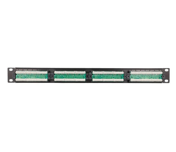 ExtraLink  Patchpanel 24p 19" 1U UTP 5e półka (czarna) - 1323248 - zdjęcie 3